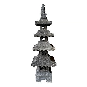 TEMPLO DECORATIVO BALI EM PEDRA VULCANICA A70CM