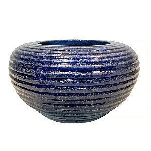 BACIA VIETNAMITA CERAMICA IMPORTADO SAARA AZUL D55XA30CM