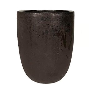 VASO VIETNAMITA DE CERAMICA IMPORTADO PARIS GRAFITE D44XA55CM