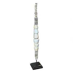 ESCULTURA BALI CONCH ART BRANCA A57CM