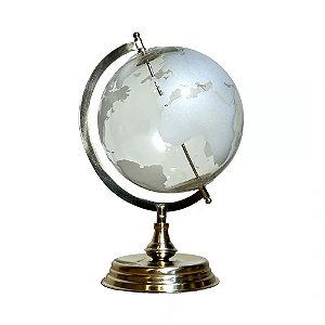 GLOBO INDIANO VIDRO E METAL A33CM