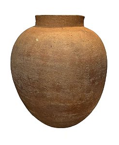 VASO DE BARRO ANTIGO MORINGA CLARA BAHIA D48XA57CM