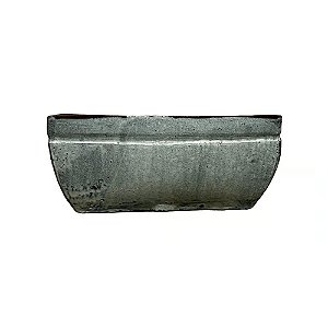 FLOREIRO RUSTICO DE CERAMICA IMPORTADO BRANCO 55X30XA22CM