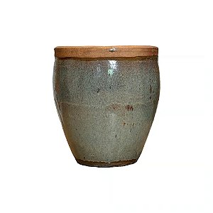 VASO RUSTICO DE CERAMICA IMPORTADO EGG MESCLADO D33XA50CM