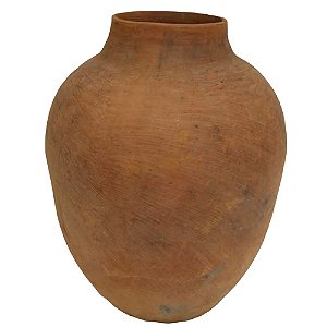 VASO DE BARRO ANTIGO MORINGA TERRACOTA BAHIA D42XA54CM