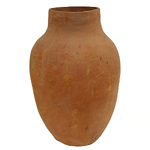 VASO DE BARRO ANTIGO MORINGA TERRACOTA BAHIA D35XA53CM
