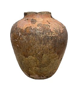 VASO DE BARRO ANTIGO MORINGA MESCLA ESCURA BAHIA D39XA45CM