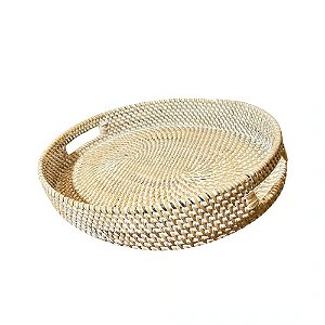 BANDEJA BALI RATTAN OVAL