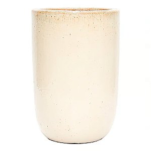 VASO VIETNAMITA DE CERAMICA IMPORTADO PARIS PP AREIA D26XA41CM