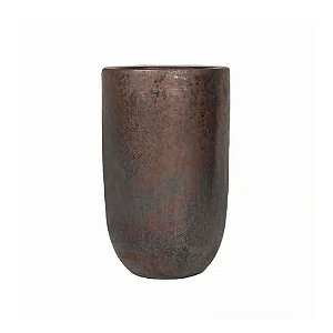 VASO VIETNAMITA DE CERAMICA IMPORTADO PARIS GRAFITE D26XA41CM