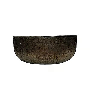 BACIA VIETNAMITA CERAMICA IMPORTADA ITALIA BRONZE D38XA18CM