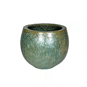 BACIA VIETNAMITA CERAMICA IMPORTADA NEPAL MUSGO D28XA23CM