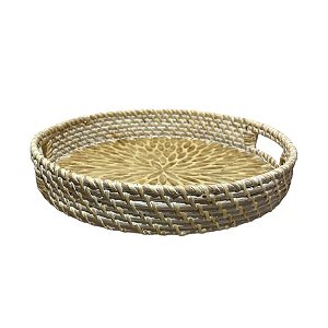 BANDEJA RATTAN E MADREPEROLA D31XA07CM