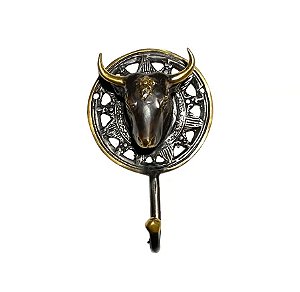 GANCHO BRONZE BALI TOURO DOURADO