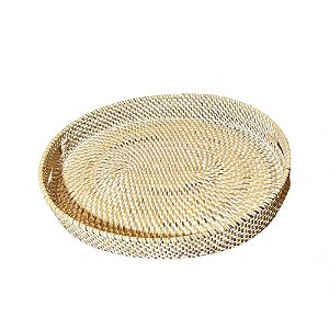 BANDEJA BALI RATTAN OVAL