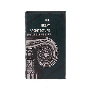 CAIXA LIVRO THE GREAT ARCHITECTURE PRETO