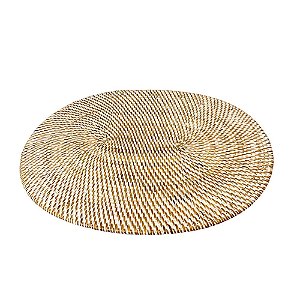 SOUSPLAT OVAL BALI EM RATTAN