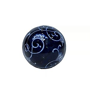 BOLA PORCELANA AZUL BRANCA