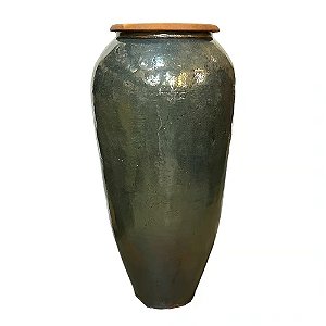 VASO PREMIUM CERAMICA IMPORTADO DUBAI VERDE D60XA140CM
