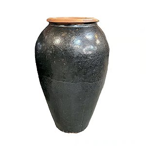 VASO PREMIUM CERAMICA IMPORTADO DUBAI PRETO D55XA100CM