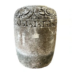 VASO BALI PEDRA ESCULPIDA D70XA90CM