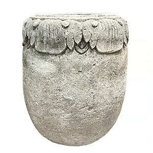 VASO BALI PEDRA ESCULPIDA D50XA60CM