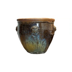 VASO RUSTICO DE CERAMICA IMPORTADO DRAGAO MESCLADO D74XA65CM