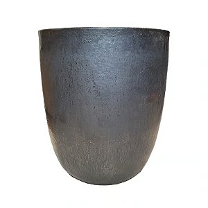 VASO VIETNAMITA DE CERAMICA IMPORTADO PARIS GRAFITE FOSCO D54XA68CM