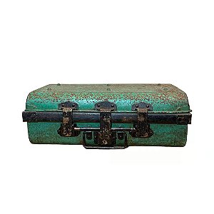 BAU BALI ANTIQUE METAL VERDE 54X31X20CM