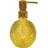 PORTA LOCAO VIDRO BICO DE JACA DOURADO 9,5 X 16,5 CM