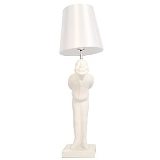 LUMINARIA RESINA GENTLEMAN BRANCO 75 X 41 X 31 CM