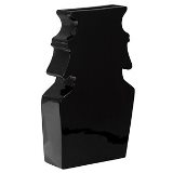 VASO RESINA SIDE PROFILE CLASSICAL SHAPE PRETO BRILHANTE 8 X