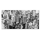 TELA CITY BUILDINGS BRANCO E PRETO 60 X 120 X 4 CM