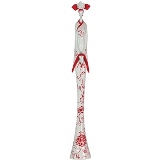 ESTATUA RESINA CHINESE GUEIXA VERMELHO BRANCO MEDIA 7 X 7 X