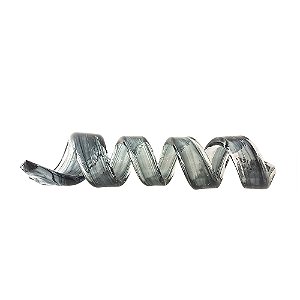 PECA DECORATIVA EM VIDRO DECORACAO DE MESA FUME 7CM X 7CM X 35CM
