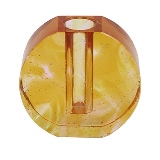 MINI VASO EM CRISTAL AMARELO