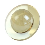 PECA DECORATIVA ESFERA EM CRISTAL AMBAR