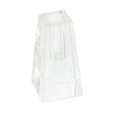 VASO DECORATIVO EM CRISTAL TRANSPARENTE