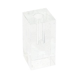 VASO DECORATIVO EM CRISTAL TRANSPARENTE