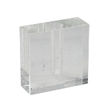 VASO DECORATIVO EM CRISTAL TRANSPARENTE