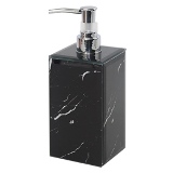 PORTA SABONETE LIQUIDO DE VIDRO PRETO