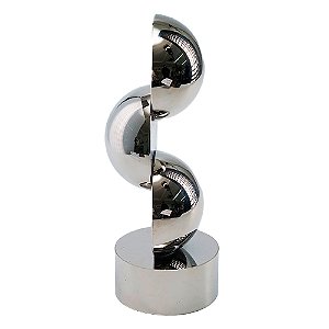 PECA DECORATIVA EM RESINA - DECORACAO DE MESA - PRETO - 11.7X11.7X14.5CM