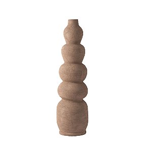 VASO DECORATIVO EM CERAMICA MARROM