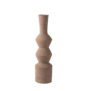 VASO DECORATIVO EM CERAMICA MARROM