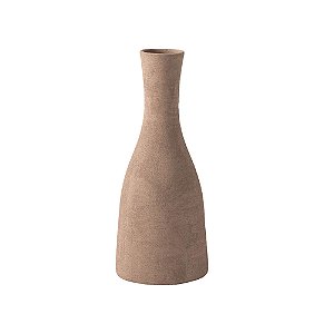 VASO DECORATIVO EM CERAMICA MARROM