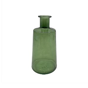VASO DECORATIVO EM VIDRO VERDE