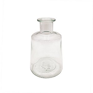 VASO DECORATIVO EM VIDRO TRANSPARENTE