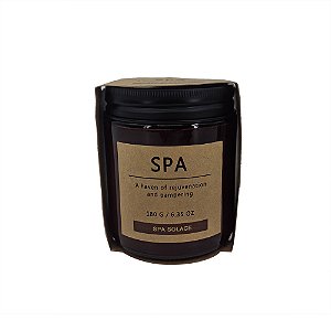 VELA AROMATIZADA SPA EM VIDRO AMBAR