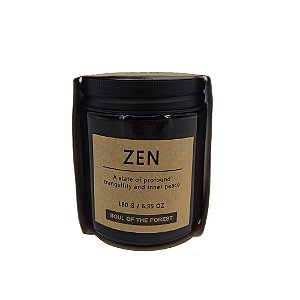 VELA AROMATIZADA ZEN EM VIDRO VERDE