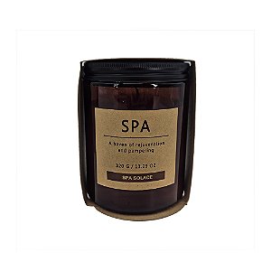 VELA AROMATIZADA SPA EM VIDRO AMBAR